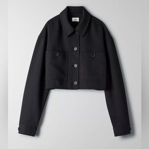 Aritzia Wilfred Cropped Blazer- Black L